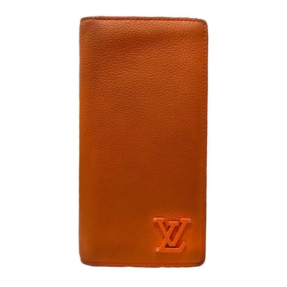 Louis Vuitton Orange Aerogram Brazza Long Wallet